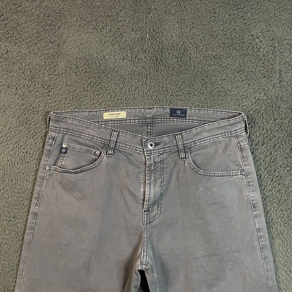 AG Adriano Goldschmied Jeans Mens 33x35 Gray Matchbox Slim Straight Fit Stretch - Picture 2 of 16